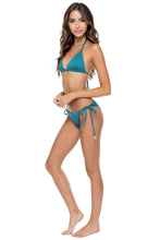 HAVANA NIGHTS - Triangle Top & Wavy Ruched Back Brazilian Tie Side Bottom • Miramar