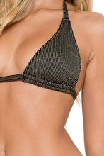 HAVANA NIGHTS - Triangle Halter Top & Scrunch Panty Full Bottom • Black