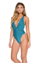 HAVANA NIGHTS - Deep V Crossed Back One Piece • Miramar