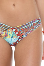 YEMAYA - Molded Push Up Bandeau Halter Top & Strappy Brazilian Ruched Back Bottom • Multicolor