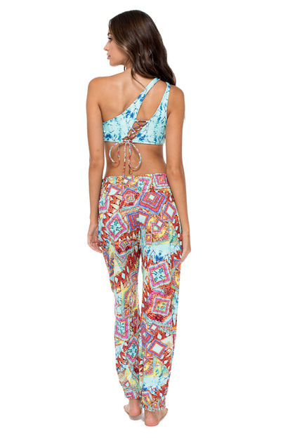 YEMAYA - Alicia Bandeau Top & Smocked Gipsy Pant • Multicolor