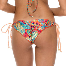 LA BELLA DE CUBA - Wavy Ruched Back Brazilian Tie Side Bottom