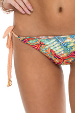 LA BELLA DE CUBA - Triangle Top & Wavy Ruched Back Brazilian Tie Side Bottom • Multicolor
