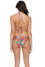 LA BELLA DE CUBA - Molded Push Up Bandeau Halter Top & Seamless Full Ruched Back Bottom • Multicolor