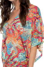 LA BELLA DE CUBA - Cabana V Neck Dress • Multicolor