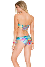 CAYO HUESO SO CLOSE - Angela Underwire Bandeau Top & Drawstring Side Full Bottom • Multicolor