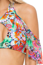 VIVA CUBA - Bonita Top & Wavy Ruched Back Brazilian Tie Side Bottom • Multicolor