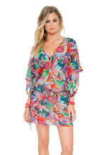 VIVA CUBA - Cabana V Neck Dress • Multicolor