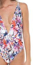 CIENFUEGOS - Deep V Reversible One Piece Bodysuit • Multicolor