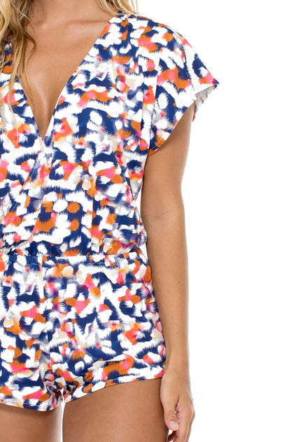 CIENFUEGOS - Backless Romper • Multicolor