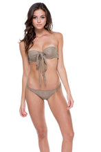 COMPAI - Fama Multi Way Underwire Bandeau Top & Double Braided Moderate Bottom • Bronze
