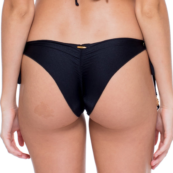 MAMBO - Wavy Ruched Back Brazilian Tie Side Bottom