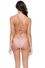 MAMBO - Molded Push Up Bandeau Halter Top & Seamless Moderate Bottom • Rosa