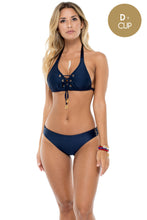 MAMBO - Triangle Halter Top & Full Bottom • Marino