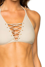 LA CORREDERA - High Neck Top & Full Bottom • Cemento