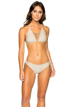 LA CORREDERA - High Neck Top & Full Bottom • Cemento