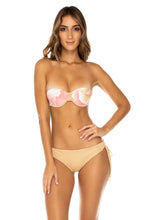 COSTA DE LUZ - Alegria Bandeau Top & Drawstring Side Full Bottom • Multicolor