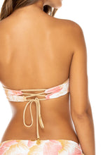 COSTA DE LUZ - Alegria Bandeau Top & Drawstring Side Full Bottom • Multicolor