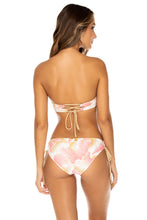COSTA DE LUZ - Alegria Bandeau Top & Drawstring Side Full Bottom • Multicolor