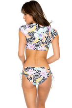 BUENA VISTA - Señorita Crop Top & Drawstring Side Full Bottom • Multicolor