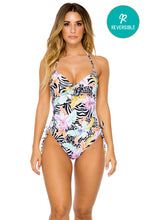 BUENA VISTA - Drawstring High Leg One Piece • Multicolor