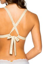 LOS FLAMENCOS - Molded Push Up Bandeau Halter Top & Seamless Full Ruched Back Bottom • Multicolor