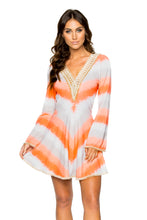 LOS FLAMENCOS - Deep Plunge Dress • Multicolor
