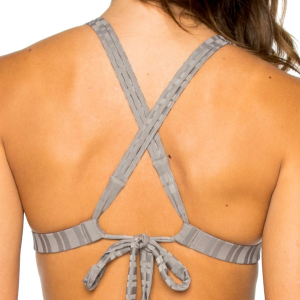 TORRE DE ORO - Molded Push Up Bandeau Halter Top