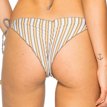 TORRE DE ORO - Wavy Ruched Back Brazilian Tie Side Bottom