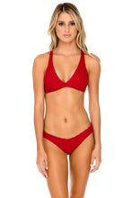 TORRE DE ORO - Cross Back Halter Top & Moderate Bottom • Torero