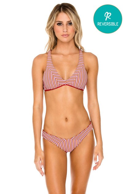 TORRE DE ORO - Cross Back Halter Top & Moderate Bottom • Torero