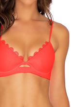 NOCHES DE SEVILLA - Underwire Top & Seamless Wavy Ruched Back Bottom • Flamingo