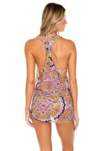 ALHAMBRA - T Back Mini Dress • Coral