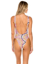 ALHAMBRA - Open Side One Piece Bodysuit • Coral