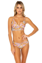 ALHAMBRA - Cross Back Bustier Top & Moderate Bottom • Lavanda