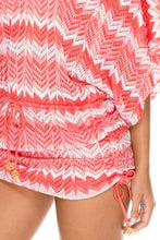 AMOR Y MIEL - Cabana V Neck Dress • Coral