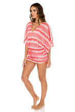 AMOR Y MIEL - Cabana V Neck Dress • Coral