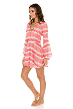 AMOR Y MIEL - Bell Sleeve Dress • Coral