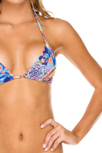 WAPISIMA - Triangle Top & Wavy Ruched Back Brazilian Tie Side Bottom • Multicolor