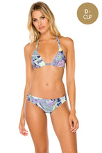 DYNASTY - Triangle Halter Top & Full Bottom • Marino