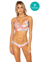 DYNASTY - Cross Back Bustier Top & Banded Moderate Bottom • Rojo