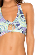 DYNASTY - Bralette Top & Banded Moderate Bottom • Marino