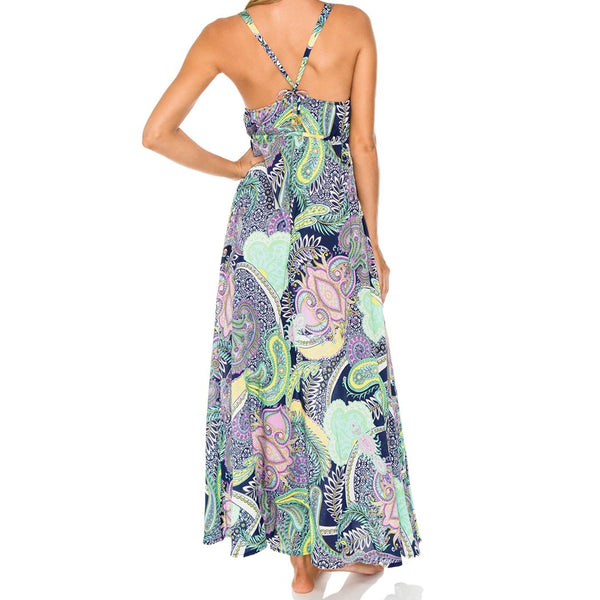 DYNASTY - V Neck Long Dress