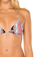 MAESTRANZA - Triangle Top & Wavy Ruched Back Brazilian Tie Side Bottom • Black