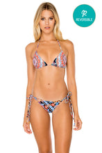 MAESTRANZA - Triangle Top & Wavy Ruched Back Brazilian Tie Side Bottom • Black