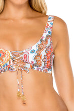 MAESTRANZA - Lace Up Bralette & Double Braided Moderate Bottom • White