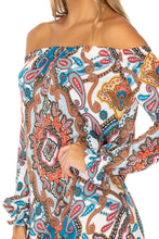 MAESTRANZA - Cuff Bell Sleeve Dress • White