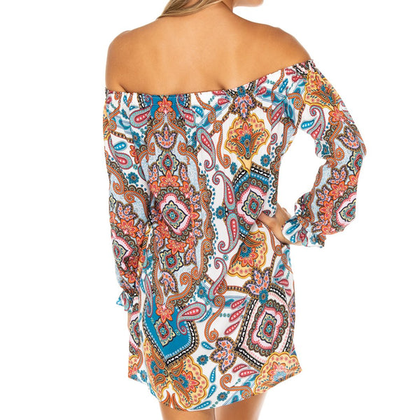 MAESTRANZA - Cuff Bell Sleeve Dress