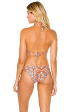 ANDALUZ - Triangle Halter Top & Seamless Full Ruched Back Bottom • Multicolor