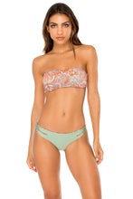 ANDALUZ - Free Form Bandeau & Reversible Zig Zag Open Side Moderate Bottom • Multicolor